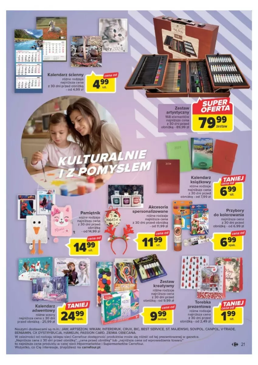 Gazetka promocyjna Carrefour - ważna 21.11 do 02.12.2023 - strona 16 - produkty: BIC, Kalendarz, Pamiętnik, Ser