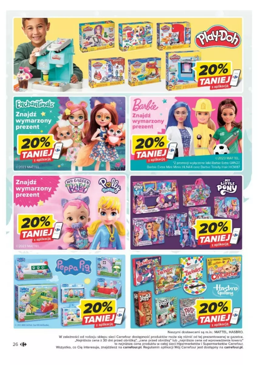 Gazetka promocyjna Carrefour - ważna 21.11 do 02.12.2023 - strona 21 - produkty: Hasbro, Mattel