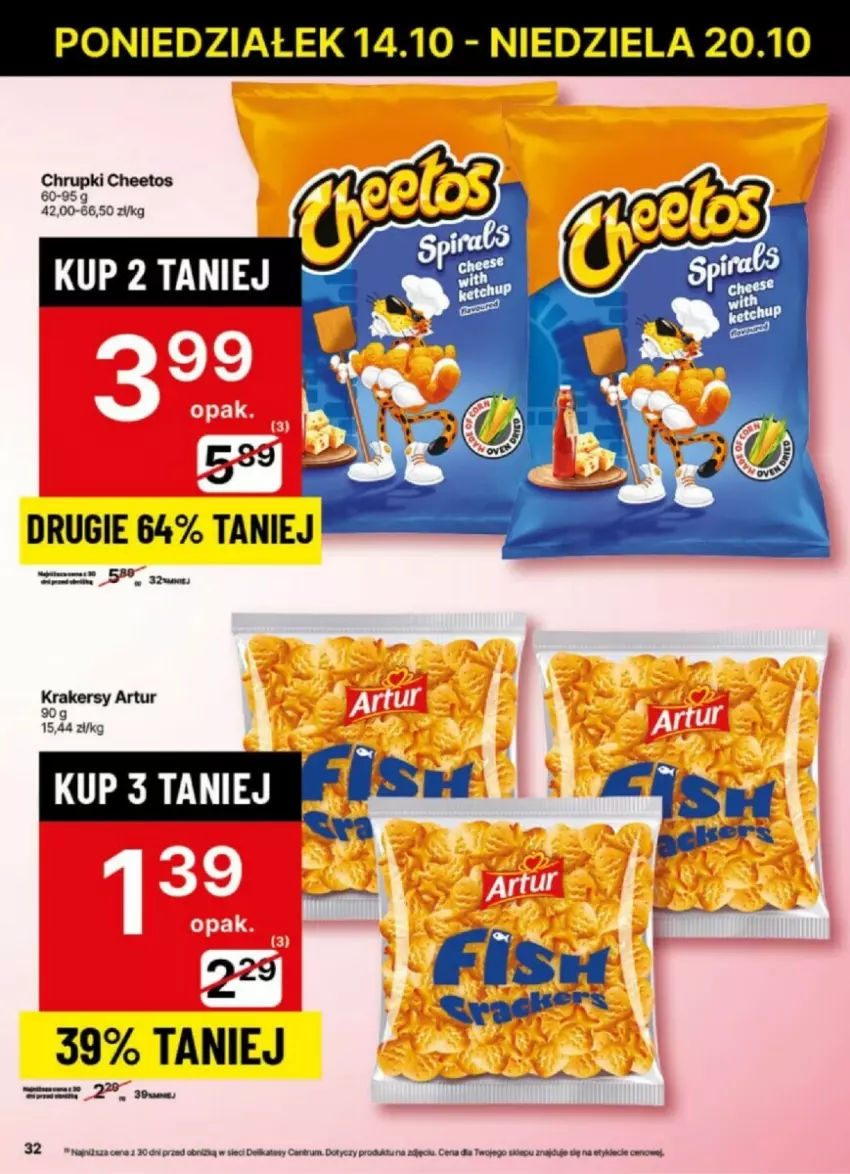 Gazetka promocyjna Delikatesy Centrum - ważna 14.10 do 20.10.2024 - strona 26 - produkty: Cheetos, Chrupki, Mop, Rum