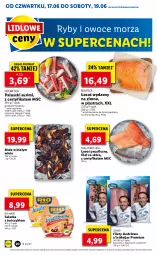 Gazetka promocyjna Lidl - GAZETKA - Gazetka - ważna od 19.06 do 19.06.2021 - strona 20 - produkty: Sałatka, Por, Rio Mare, Ryby i owoce morza, Sałat, Matjas, Pieprz, Mule, Owoce morza, Tuńczyk, Bazyl, Owoce, Surimi, Lisner