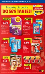 Gazetka promocyjna Lidl - GAZETKA - Gazetka - ważna od 19.06 do 19.06.2021 - strona 45 - produkty: Kurczak, Sos, Ser, Gra, Bell, Whiskas, Przysmaki, Kiełbasa, Sucha karma