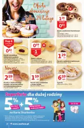 Gazetka promocyjna Auchan - przeNISKIE CENY lecą w dół Supermarkety - Gazetka - ważna od 02.03 do 02.03.2022 - strona 2 - produkty: Pączek, Faworki, Maliny, Donut, Kakao, Fa