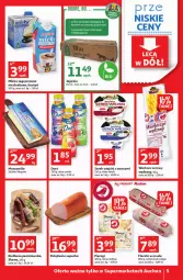 Gazetka promocyjna Auchan - przeNISKIE CENY lecą w dół Supermarkety - Gazetka - ważna od 02.03 do 02.03.2022 - strona 5 - produkty: Mozzarella, Polędwica, Serek wiejski, Pierogi, Ser, Koc, Jaja, Serek, Mleko zagęszczone, Kiełbasa, Mleko