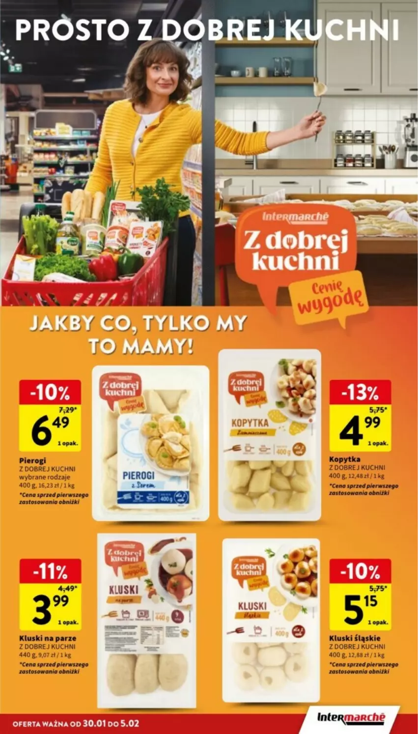 Gazetka promocyjna Intermarche - ważna 30.01 do 05.02.2025 - strona 11 - produkty: Kluski na parze, Kopytka, Pierogi