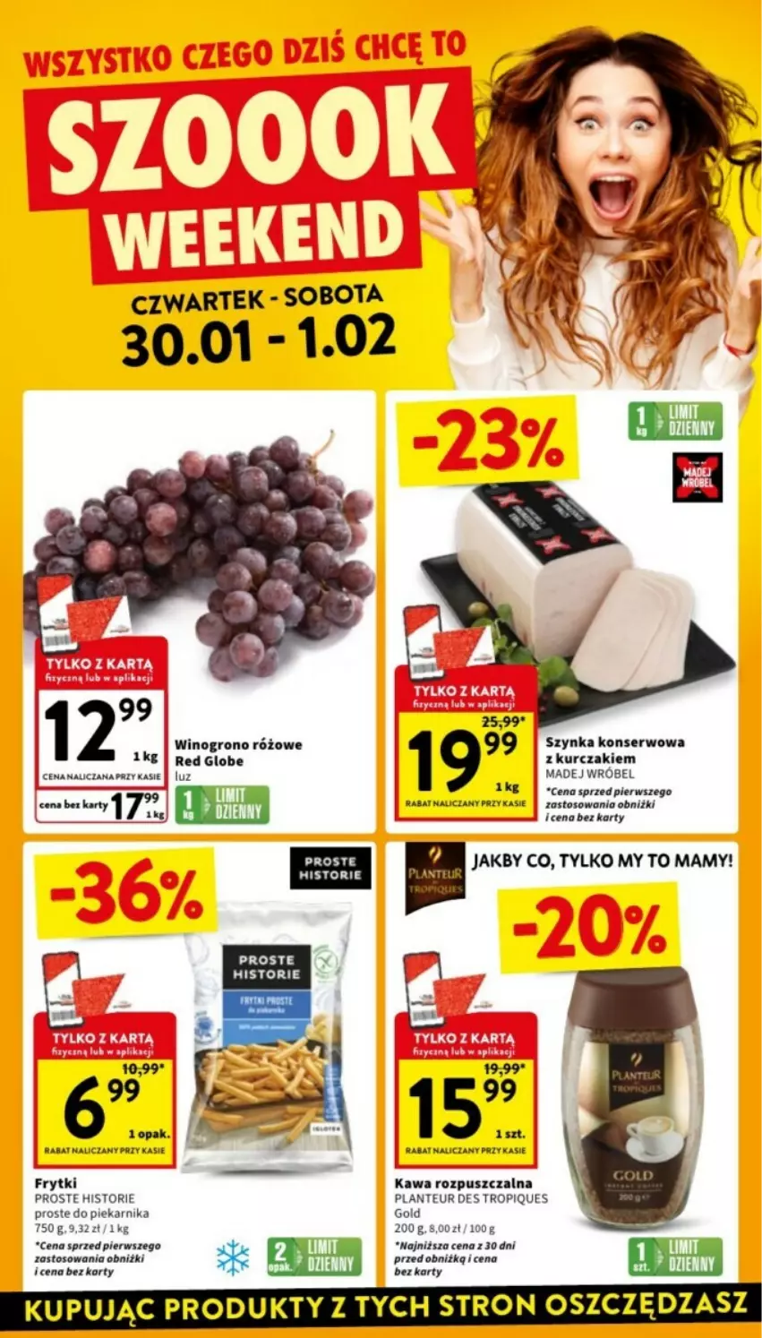 Gazetka promocyjna Intermarche - ważna 30.01 do 05.02.2025 - strona 12 - produkty: Frytki, Kawa, Kawa rozpuszczalna, Kurczak, Piekarnik, Ser, Wino