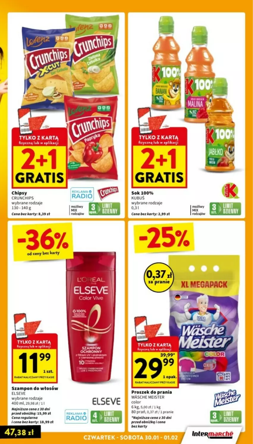 Gazetka promocyjna Intermarche - ważna 30.01 do 05.02.2025 - strona 23 - produkty: Elseve, Gra, Proszek do prania, Szampon