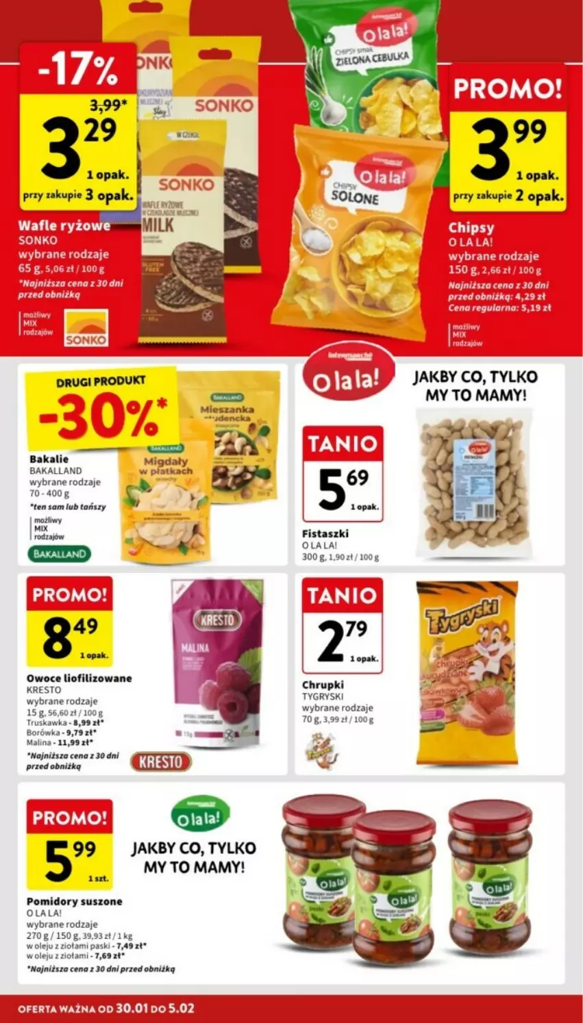 Gazetka promocyjna Intermarche - ważna 30.01 do 05.02.2025 - strona 24 - produkty: Bakalland, Borówka, Chrupki, Gry, Olej, Owoce, Pomidory