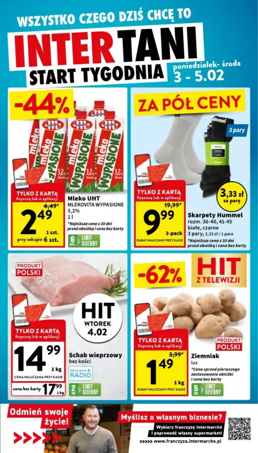 Gazetka promocyjna Intermarche - ważna 30.01 do 05.02.2025 - strona 39 - produkty: Karp, Mleko, Mlekovita, Schab wieprzowy