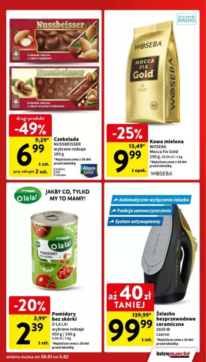 Gazetka promocyjna Intermarche - ważna 30.01 do 05.02.2025 - strona 40 - produkty: Czekolada, Kawa, Kawa mielona, Pomidory, Ser, Woseba