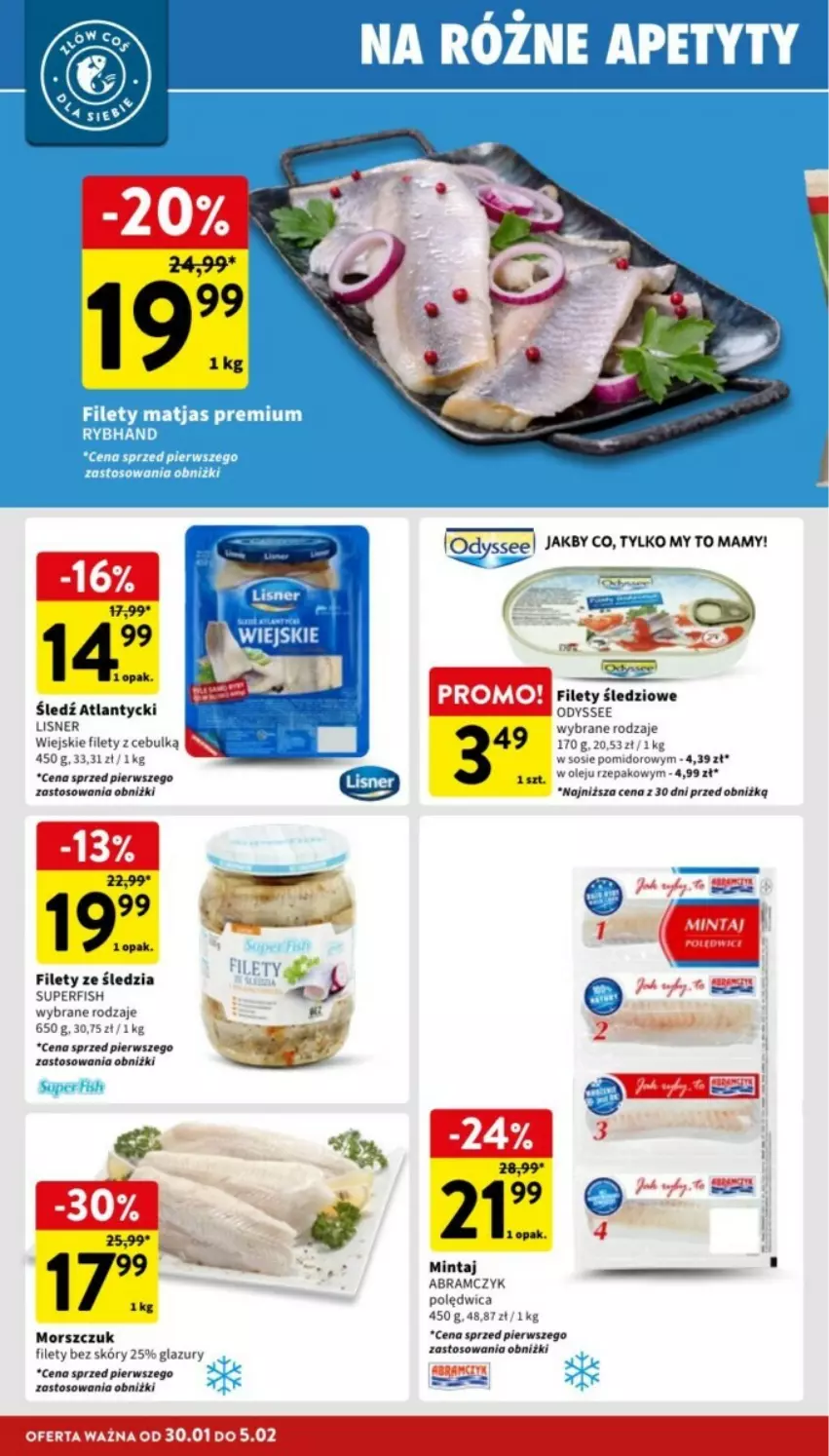 Gazetka promocyjna Intermarche - ważna 30.01 do 05.02.2025 - strona 8 - produkty: Lazur, Lisner, Mintaj, Polędwica