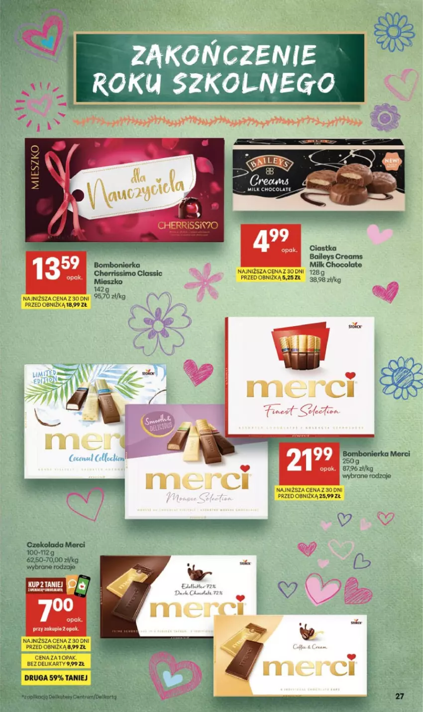 Gazetka promocyjna Delikatesy Centrum - Franczyza DC26 Czwartek - ważna 25.06 do 01.07.2026 - strona 27 - produkty: Ciastka, Czekolada, Merci