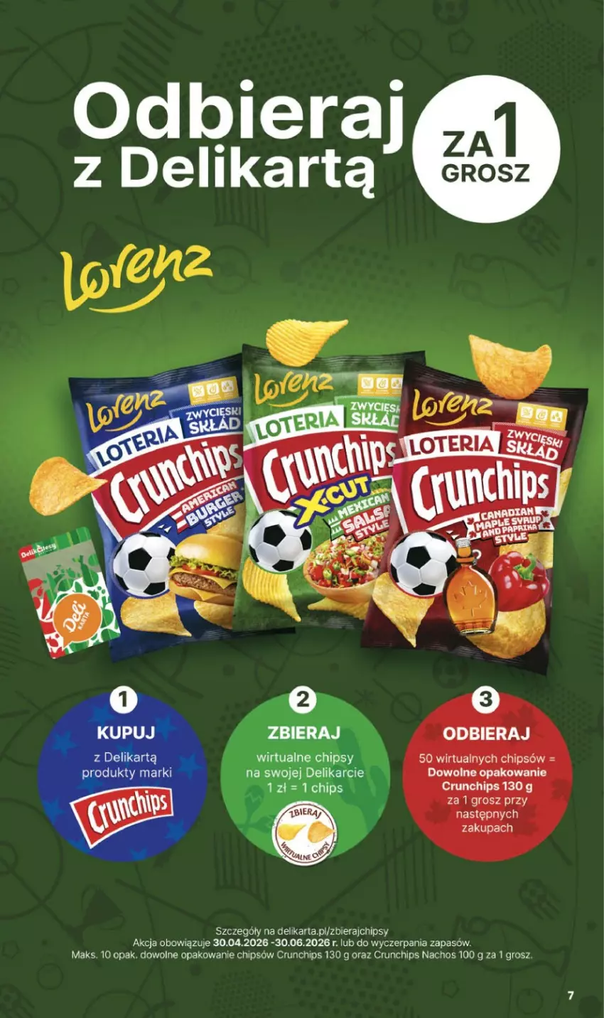 Gazetka promocyjna Delikatesy Centrum - Franczyza DC26 Czwartek - ważna 25.06 do 01.07.2026 - strona 7 - produkty: Chipsy, Crunchips