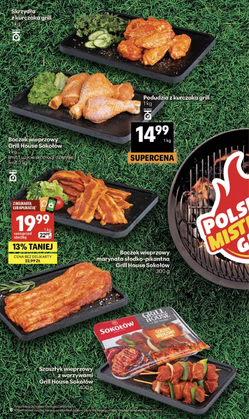 Gazetka promocyjna Delikatesy Centrum - Franczyza DC26 Czwartek - ważna 25.06 do 01.07.2026 - strona 8 - produkty: Grill, Sok, Sokołów