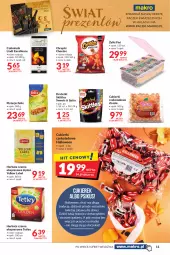 Gazetka promocyjna Makro - [Oferta promocyjna] Artykuły spożywcze i przemysłowe - Gazetka - ważna od 30.10 do 30.10.2021 - strona 11 - produkty: Pistacje, Cheetos, Cukier, Cukierki czekoladowe, Herbata czarna, Chrupki, Dres, Tetley, Lipton, Czekolada, Dzieci, Felix, Cukierki, Herbata, Lindt