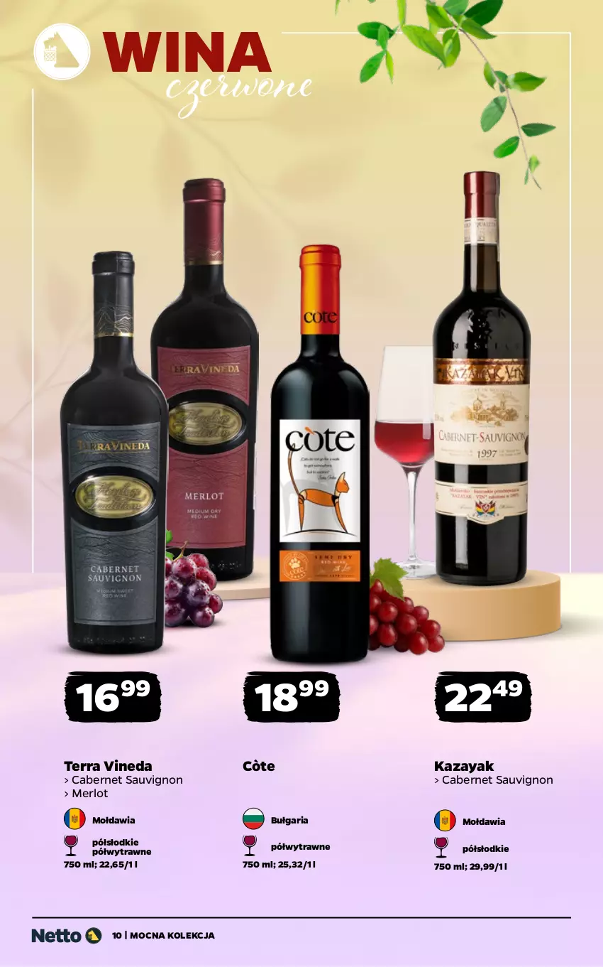 Gazetka promocyjna Netto - Alkohole - Mocne - ważna 30.03 do 11.04.2026 - strona 10 - produkty: Cabernet Sauvignon, Merlot
