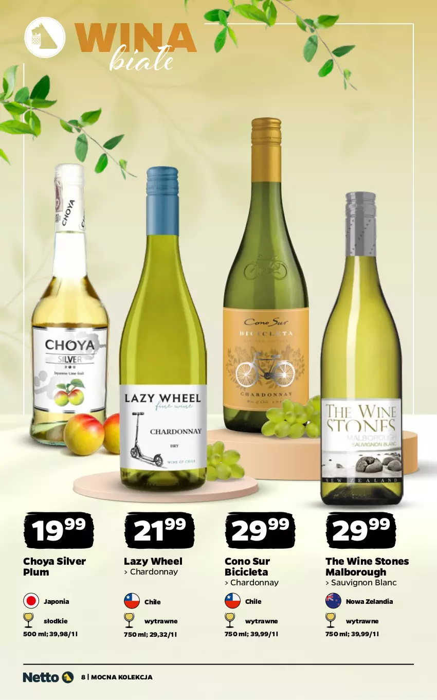 Gazetka promocyjna Netto - Alkohole - Mocne - ważna 30.03 do 11.04.2026 - strona 8 - produkty: BIC, Chardonnay, Sauvignon Blanc