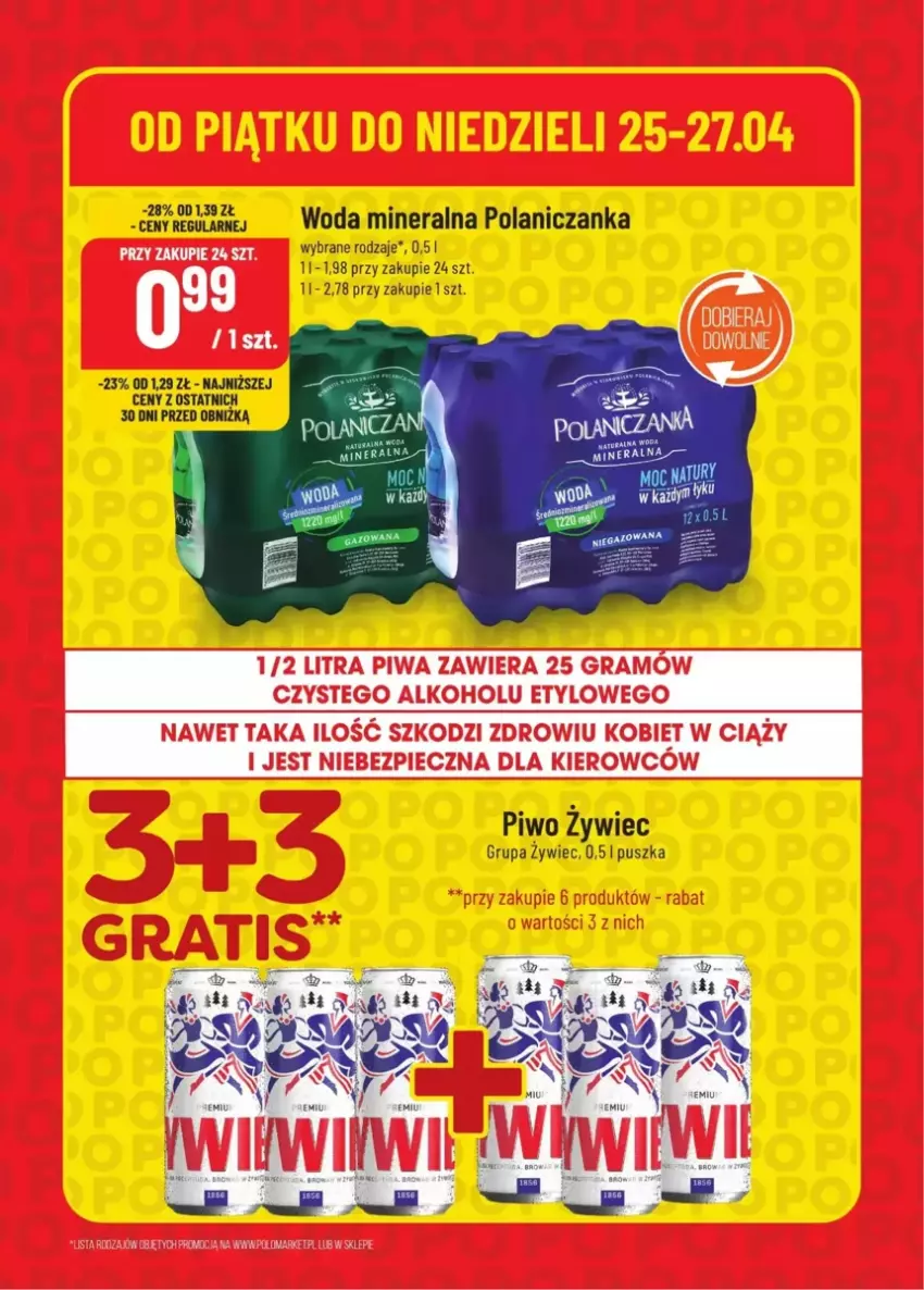 Gazetka promocyjna PoloMarket - ważna 25.04 do 27.04.2025 - strona 4 - produkty: Gra, Piec, Piwa, Piwo, Woda, Woda mineralna