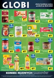 Gazetka promocyjna Carrefour - Gazetka Globi - Gazetka - ważna od 30.01 do 30.01.2023 - strona 1 - produkty: Ser, Gry, Papier, Winiary, Pasztet, Ananas, Kawa, Kosz, Dżem, Papier toaletowy, Rogal, Galaretka, Podravka, Gala, Herbapol