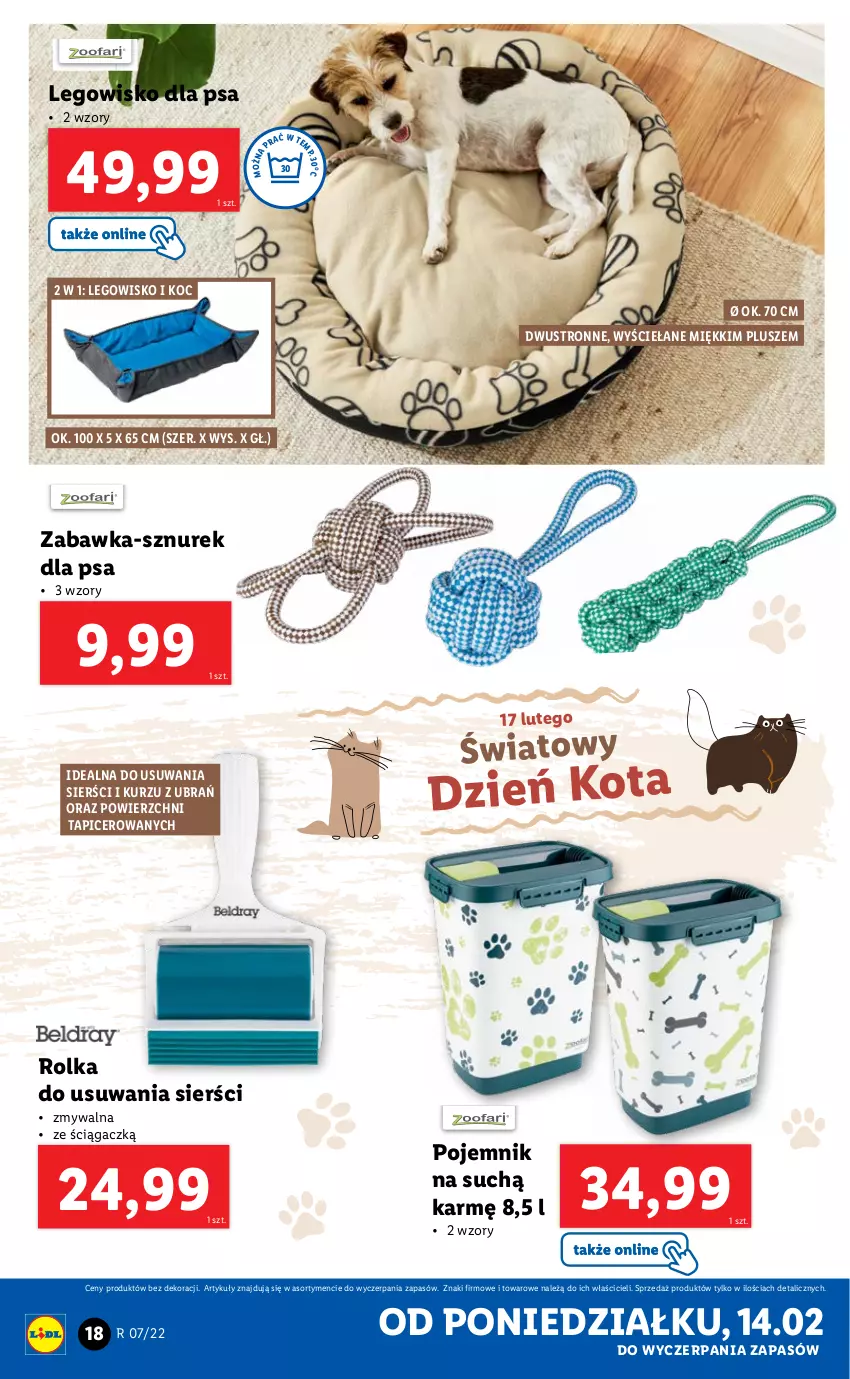 Gazetka promocyjna Lidl - GAZETKA - ważna 14.02 do 19.02.2022 - strona 18 - produkty: Koc, LEGO, Legowisko, Pojemnik, Sznurek, Zabawka