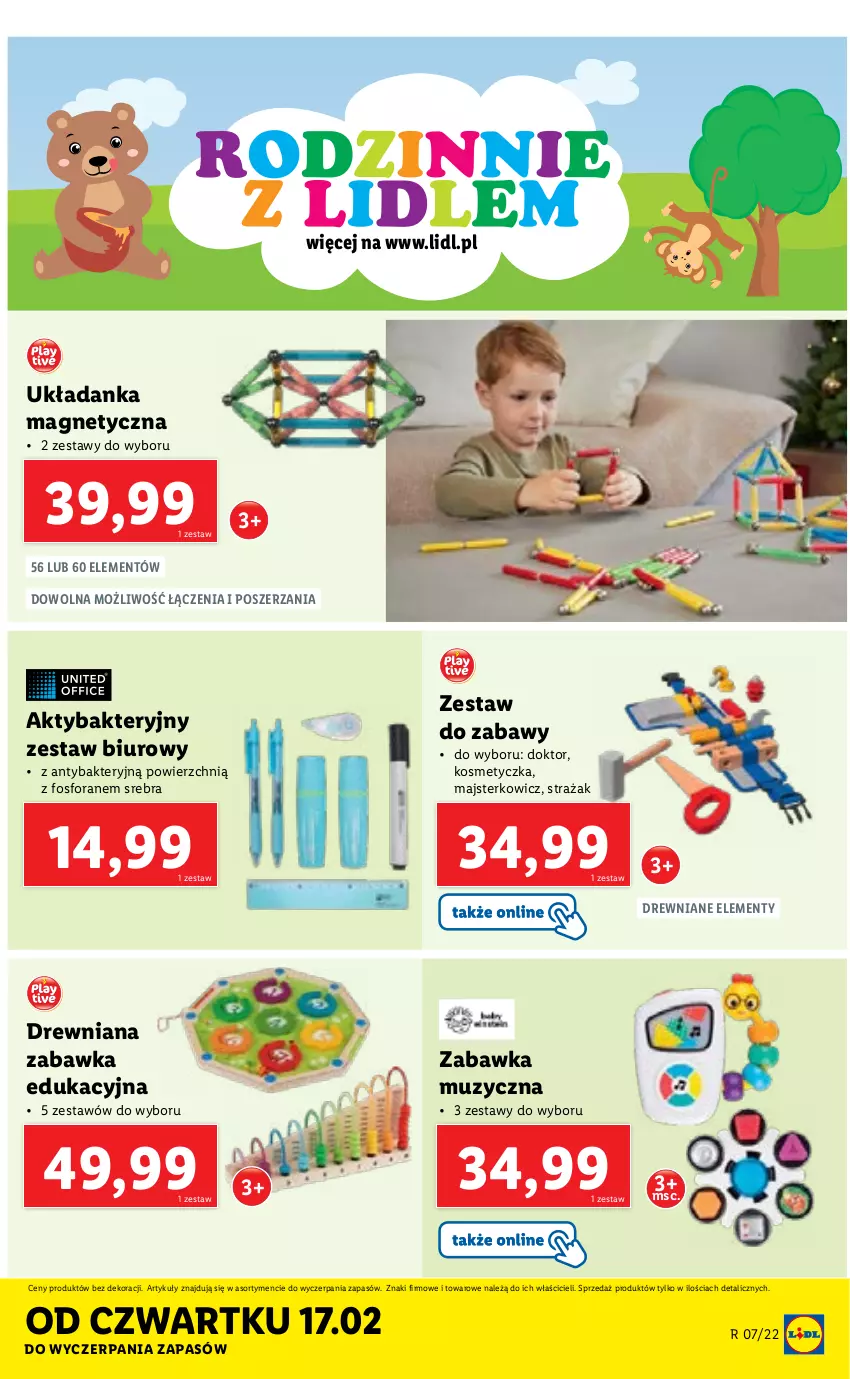 Gazetka promocyjna Lidl - GAZETKA - ważna 14.02 do 19.02.2022 - strona 35 - produkty: Biuro, Kosmetyczka, Układanka, Zabawka