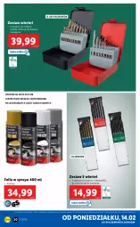 Gazetka promocyjna Lidl - GAZETKA - Gazetka - ważna od 19.02 do 19.02.2022 - strona 20 - produkty: Por, Zestaw wierteł, Lakier