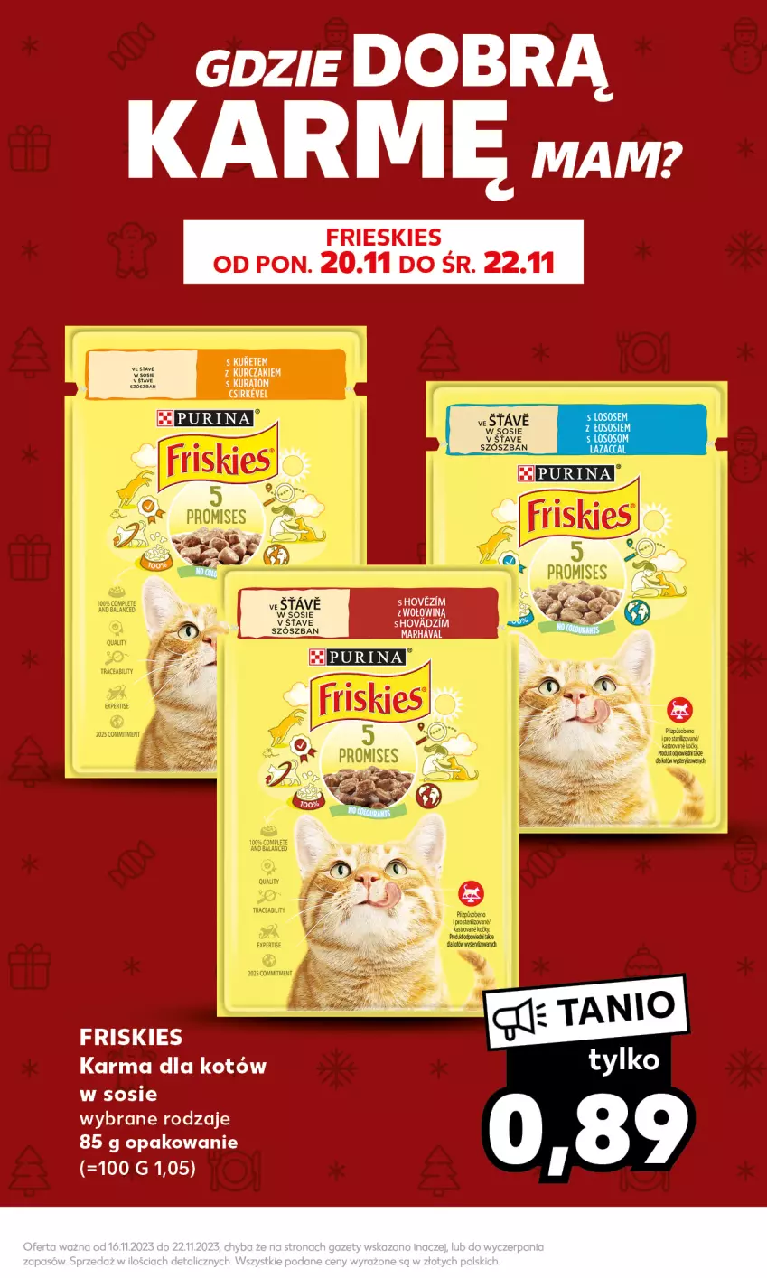 Gazetka promocyjna Kaufland - Mocny Start - ważna 20.11 do 22.11.2023 - strona 17 - produkty: Fa, Friskies, Kurczak, Pur, Purina, Sos