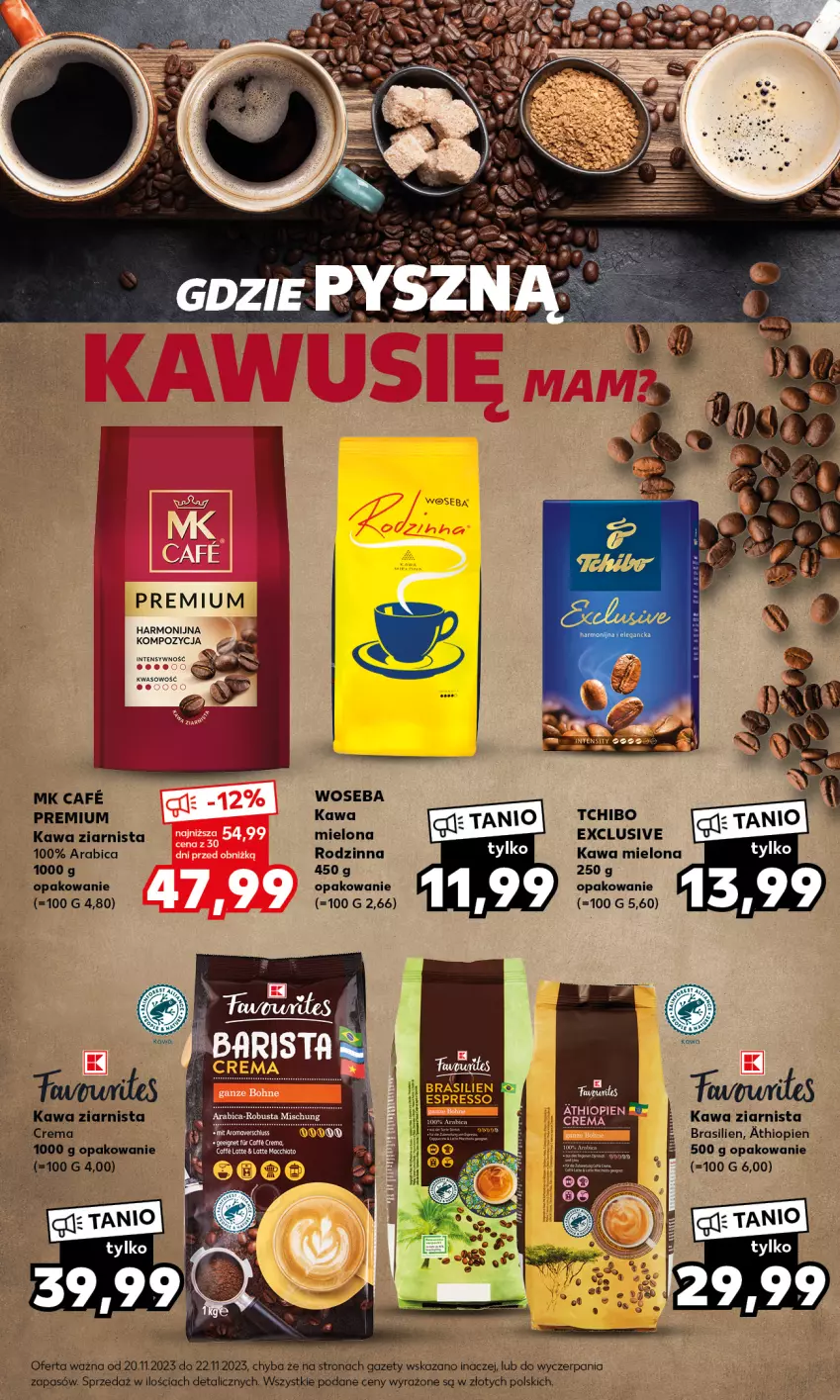 Gazetka promocyjna Kaufland - Mocny Start - ważna 20.11 do 22.11.2023 - strona 23 - produkty: BIC, Kawa, Kawa mielona, Kawa ziarnista, Tchibo, Woseba