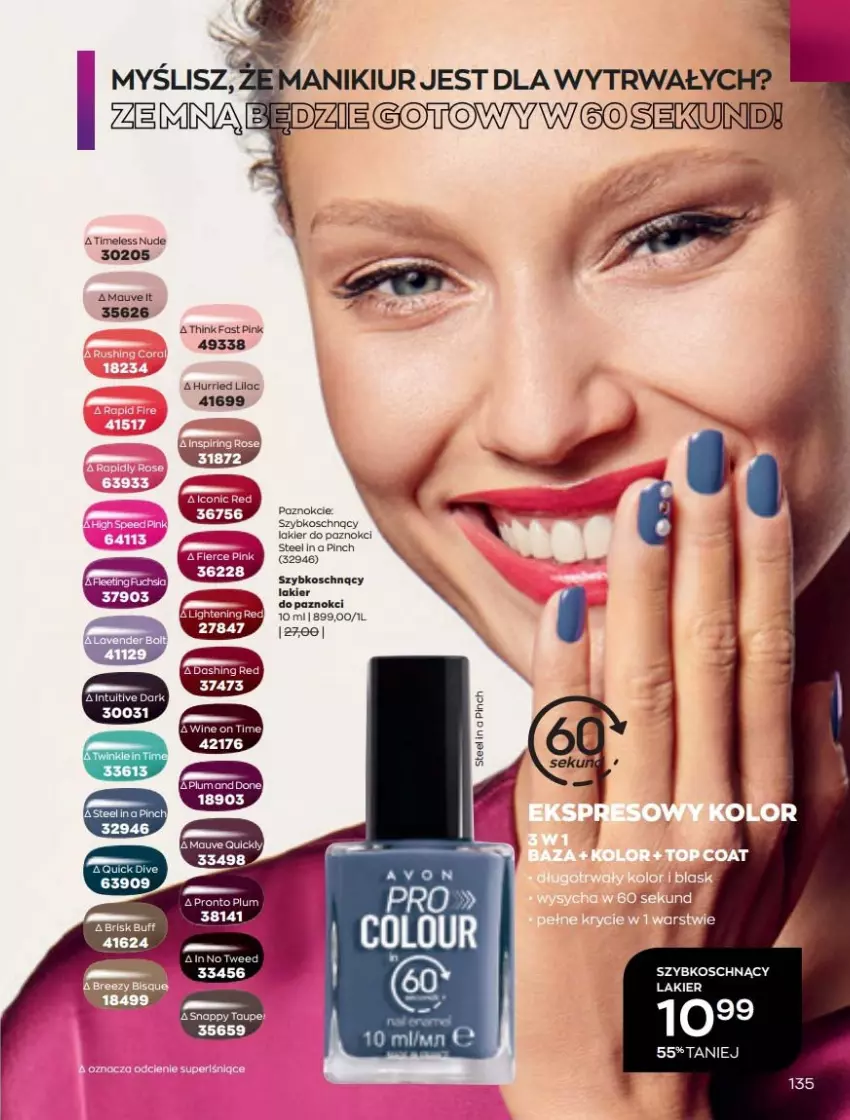 Gazetka promocyjna Avon - Katalog Avon online 5/2021 - ważna 01.05 do 31.05.2021 - strona 135 - produkty: Fa, Lakier, Lakier do paznokci