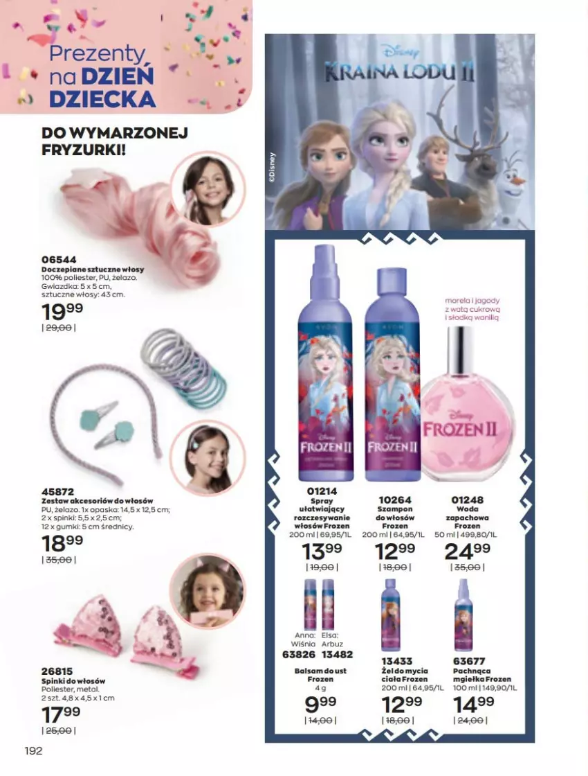 Gazetka promocyjna Avon - Katalog Avon online 5/2021 - ważna 01.05 do 31.05.2021 - strona 192 - produkty: Arbuz, Frozen, Jagody, Morela, Szampon, Woda