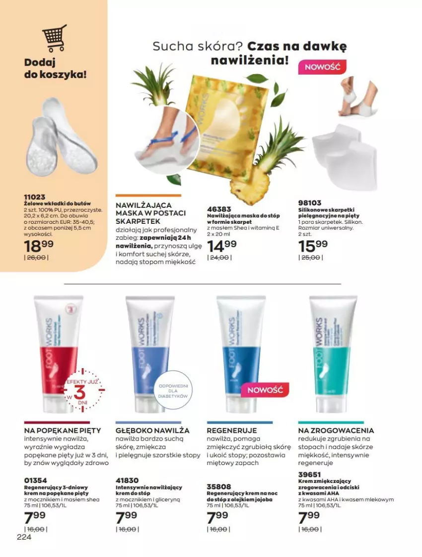 Gazetka promocyjna Avon - Katalog Avon online 5/2021 - ważna 01.05 do 31.05.2021 - strona 224 - produkty: Karp, LG, Maska, Mleko, Olej, Por, Skarpetki, Top, Wasa