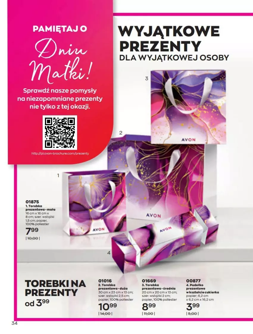 Gazetka promocyjna Avon - Katalog Avon online 5/2021 - ważna 01.05 do 31.05.2021 - strona 34 - produkty: Cukier, Papier, Torebka