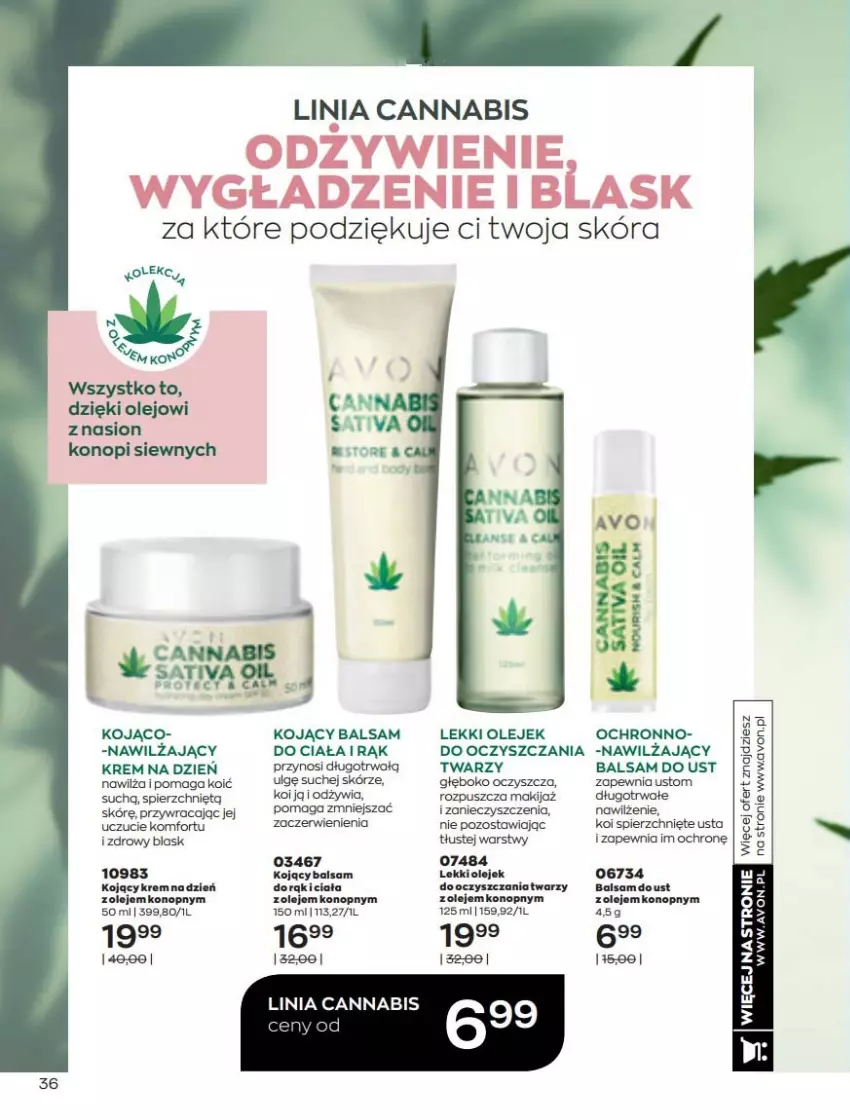 Gazetka promocyjna Avon - Katalog Avon online 5/2021 - ważna 01.05 do 31.05.2021 - strona 36 - produkty: Balsam do ust, Krem na dzień, LG, Makijaż, Olej, Sati