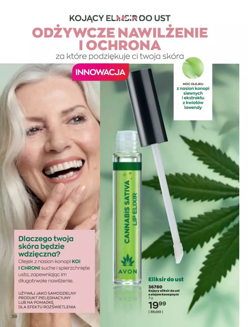 Gazetka promocyjna Avon - Katalog Avon online 5/2021 - ważna 01.05 do 31.05.2021 - strona 38 - produkty: Olej