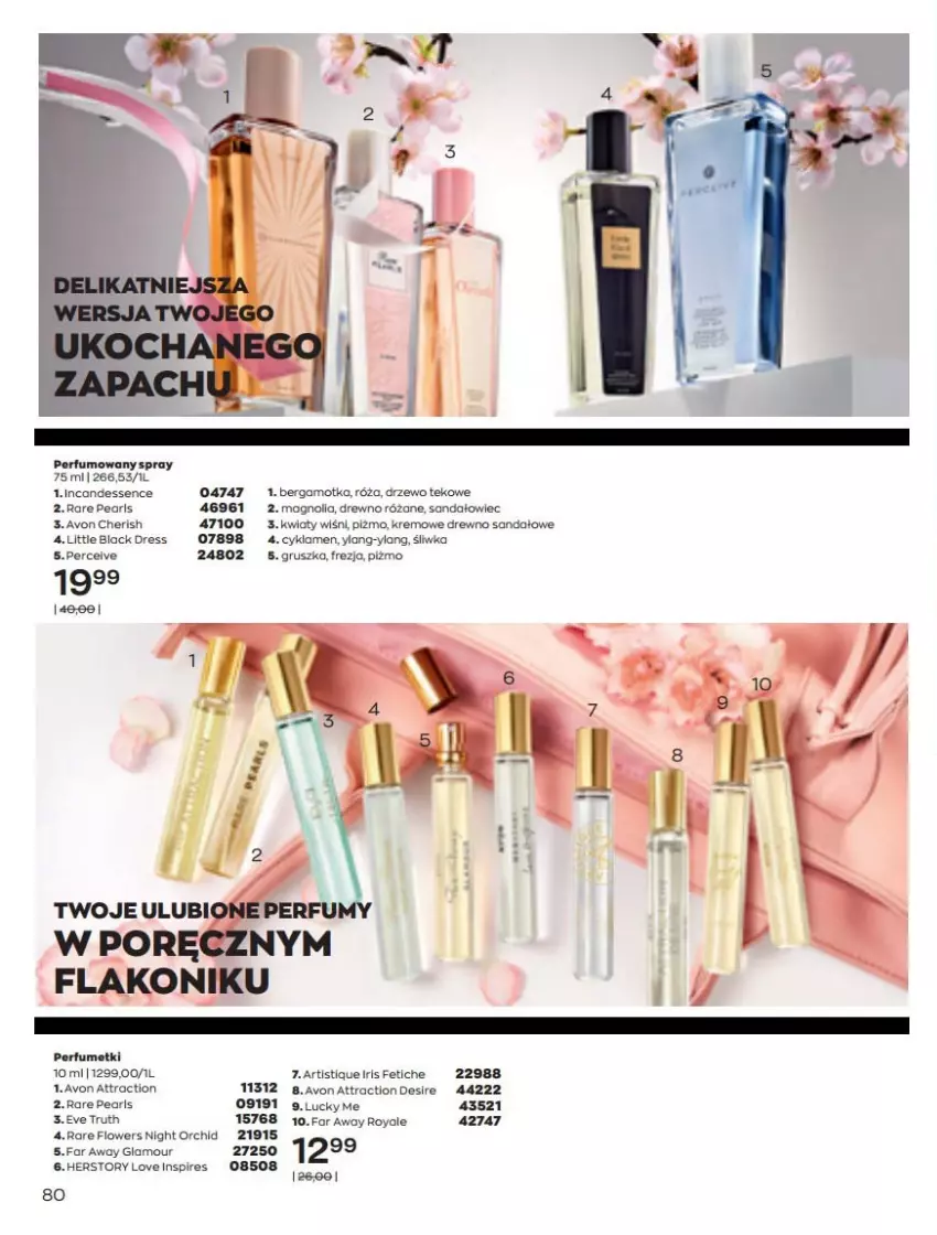 Gazetka promocyjna Avon - Katalog Avon online 5/2021 - ważna 01.05 do 31.05.2021 - strona 80 - produkty: Cyklamen, Dres, Fa, Lack, Perfum, Róża, Sandał