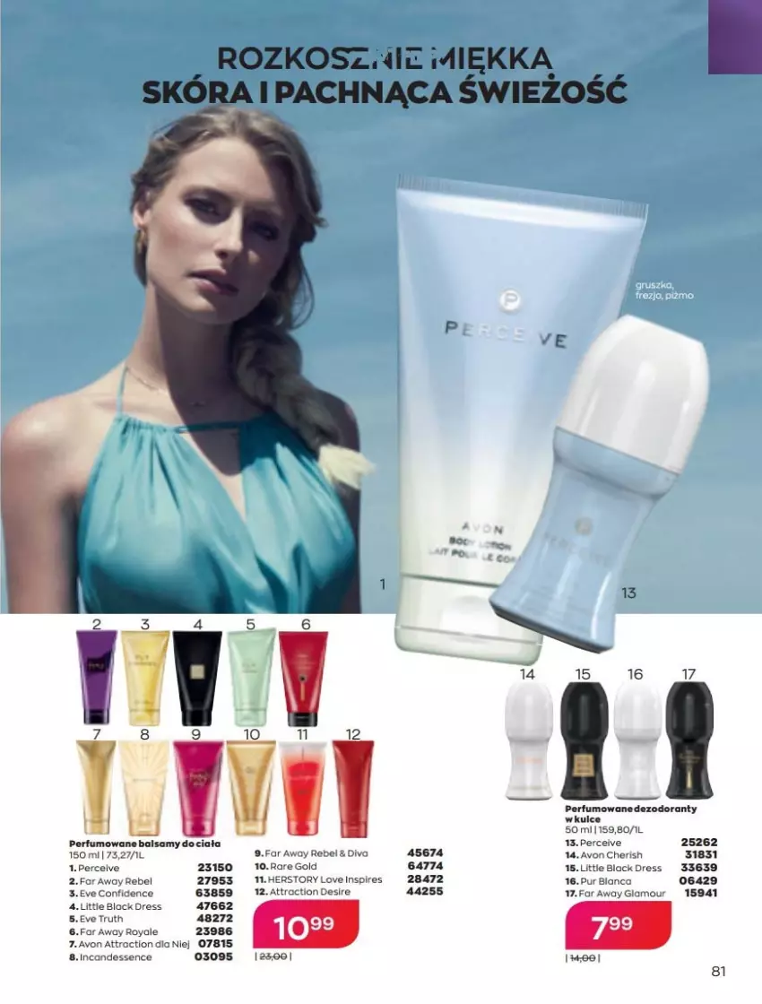 Gazetka promocyjna Avon - Katalog Avon online 5/2021 - ważna 01.05 do 31.05.2021 - strona 81 - produkty: Dres, Fa, Kosz, Lack, Perfum