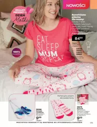 Gazetka promocyjna Avon - Katalog Avon online 5/2021 - Gazetka - ważna od 31.05 do 31.05.2021 - strona 175 - produkty: Top, Budzik, Karp, T-shirt, Skarpetki, Spodnie, Piżama