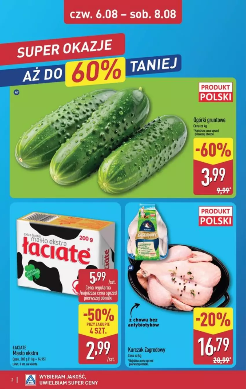 Gazetka promocyjna Aldi - Oferta weekendowa - ważna 06.08 do 08.08.2026 - strona 2 - produkty: Masło