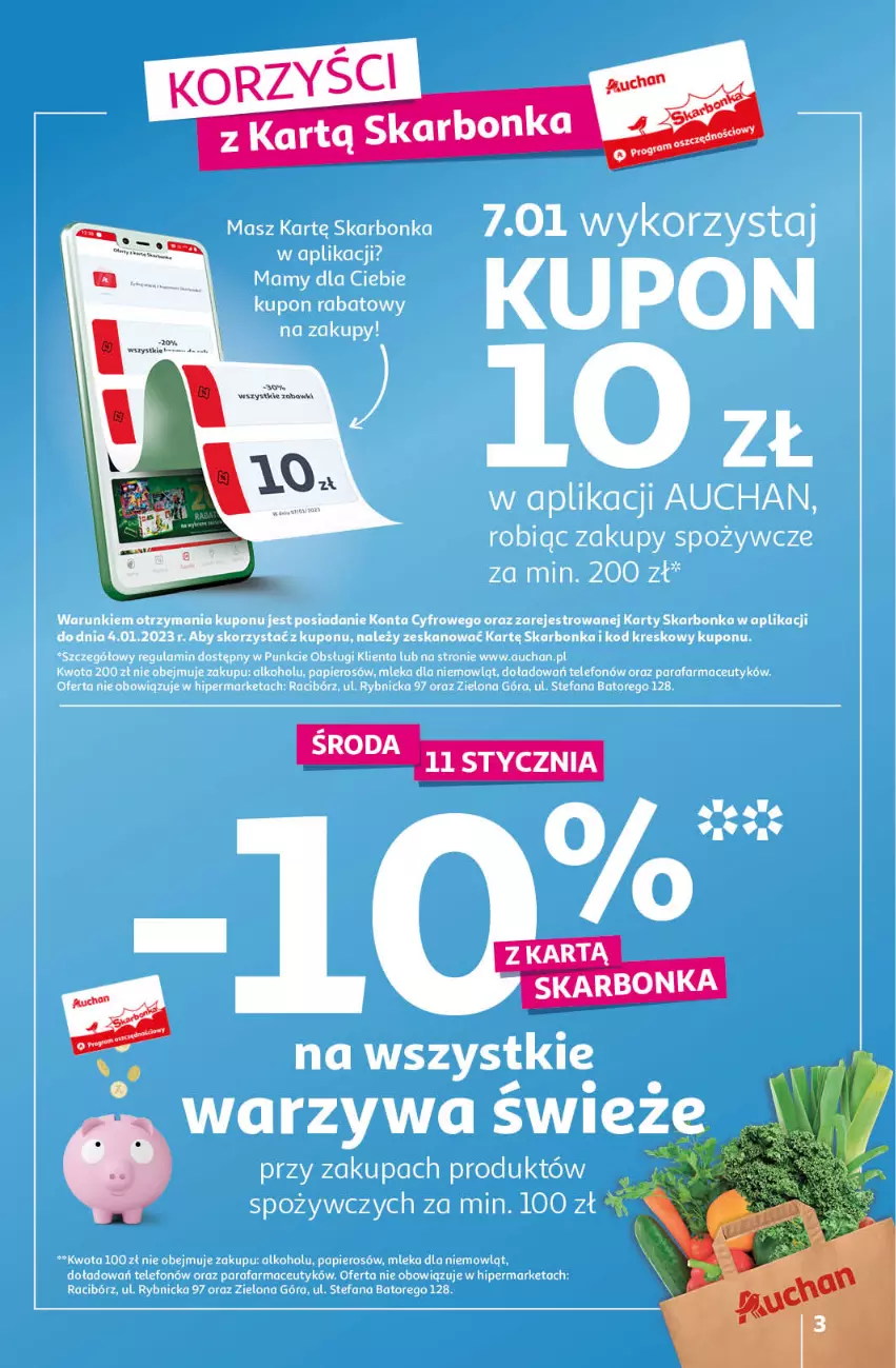 Gazetka promocyjna Auchan - Gazetka Rewelacyjnie małe ceny Auchan Hipermarket - ważna 03.01 do 11.01.2023 - strona 3