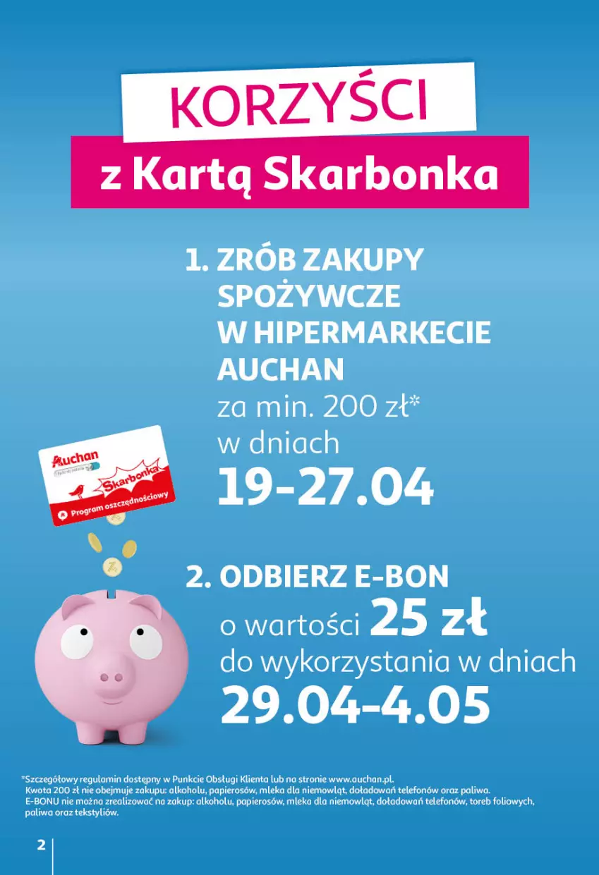 Gazetka promocyjna Auchan - przeNISKIE CENY przeWSPANIAŁE okazje Hipermarkety - ważna 21.04 do 27.04.2022 - strona 2