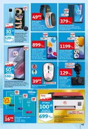 Gazetka promocyjna Auchan - przeNISKIE CENY przeWSPANIAŁE okazje Hipermarkety - Gazetka - ważna od 27.04 do 27.04.2022 - strona 45 - produkty: Tablet, Kosz, Bateria, Samsung, Gala, Smartfon, Akumulator