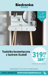 Gazetka promocyjna Biedronka - Biedronka Home - Gazetka - Biedronka.pl - Gazetka - ważna od 25.06 do 25.06.2023 - strona 17 - produkty: Toaletka kosmetyczna, Toaletka