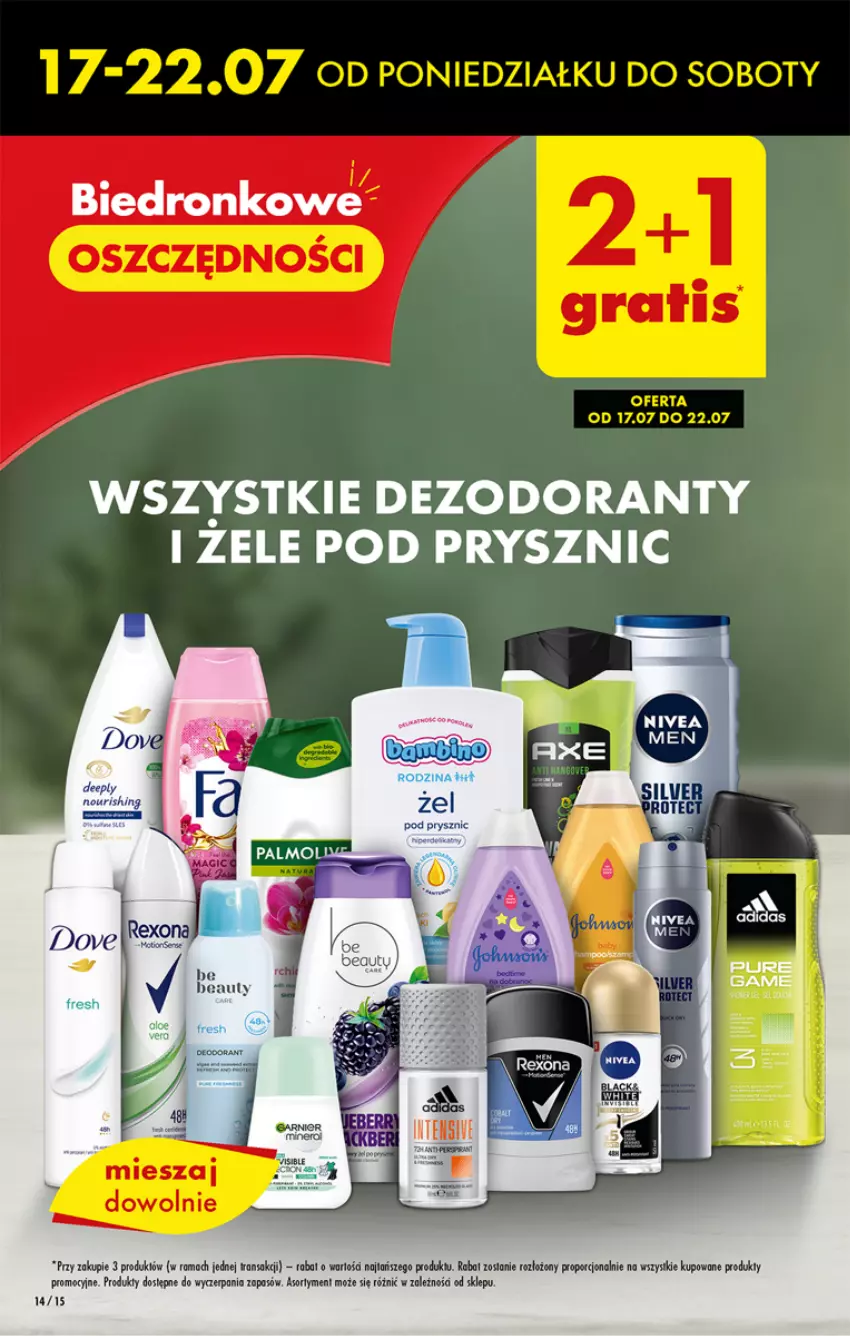 Gazetka promocyjna Biedronka - Od czwartku - ważna 20.07 do 26.07.2023 - strona 14 - produkty: Ba!, Dezodorant, Por, Rama, Tran