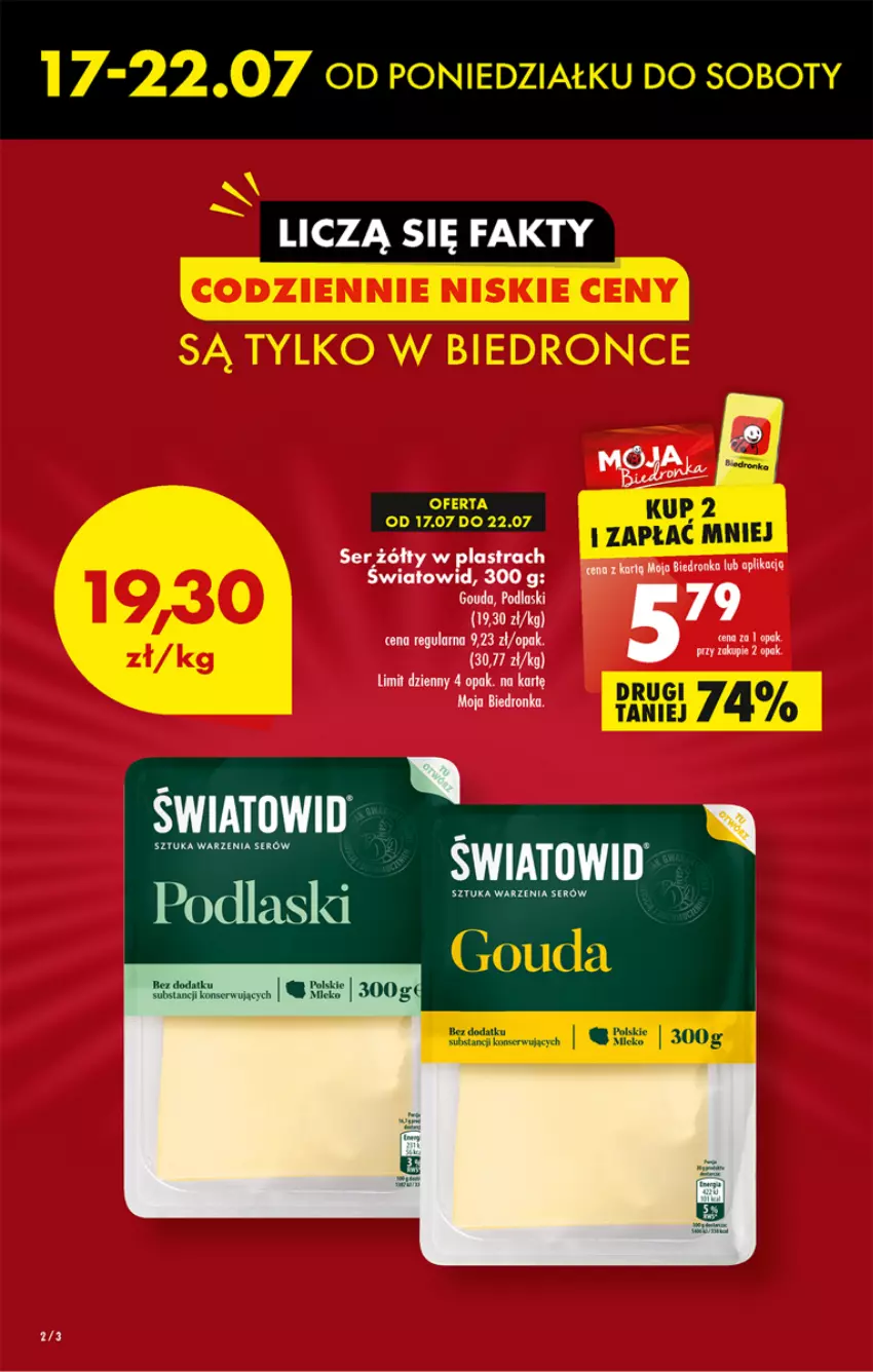 Gazetka promocyjna Biedronka - Od czwartku - ważna 20.07 do 26.07.2023 - strona 2 - produkty: Ser