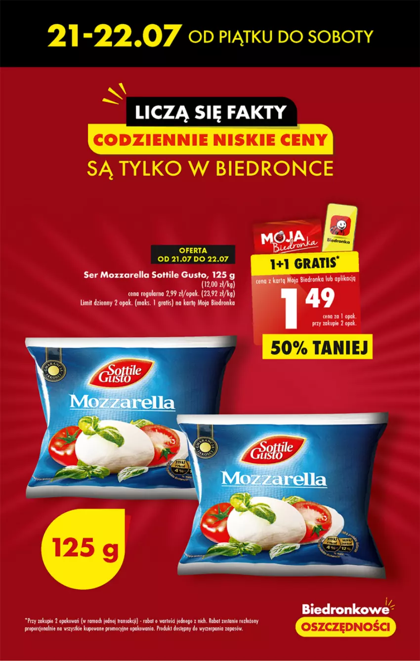 Gazetka promocyjna Biedronka - Od czwartku - ważna 20.07 do 26.07.2023 - strona 3 - produkty: Gra, Mozzarella, Ser