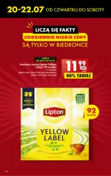 Gazetka promocyjna Biedronka - Od czwartku - Gazetka - ważna od 26.07 do 26.07.2023 - strona 8 - produkty: Herbata czarna, Lipton, Herbata