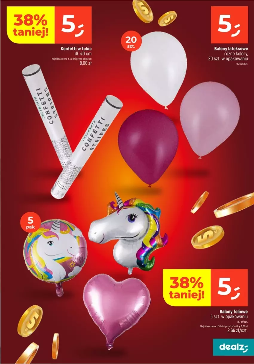 Gazetka promocyjna Dealz - ważna 20.01 do 26.01.2025 - strona 8 - produkty: Balony, Balony foliowe