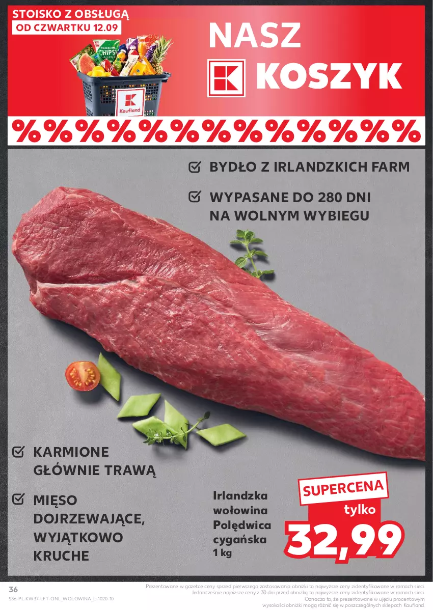 Gazetka promocyjna Kaufland - Gazetka tygodnia - ważna 12.09 do 18.09.2024 - strona 36 - produkty: Fa, Karmi, Kosz, Mięso, Polędwica, Rama, Sok, Wołowina