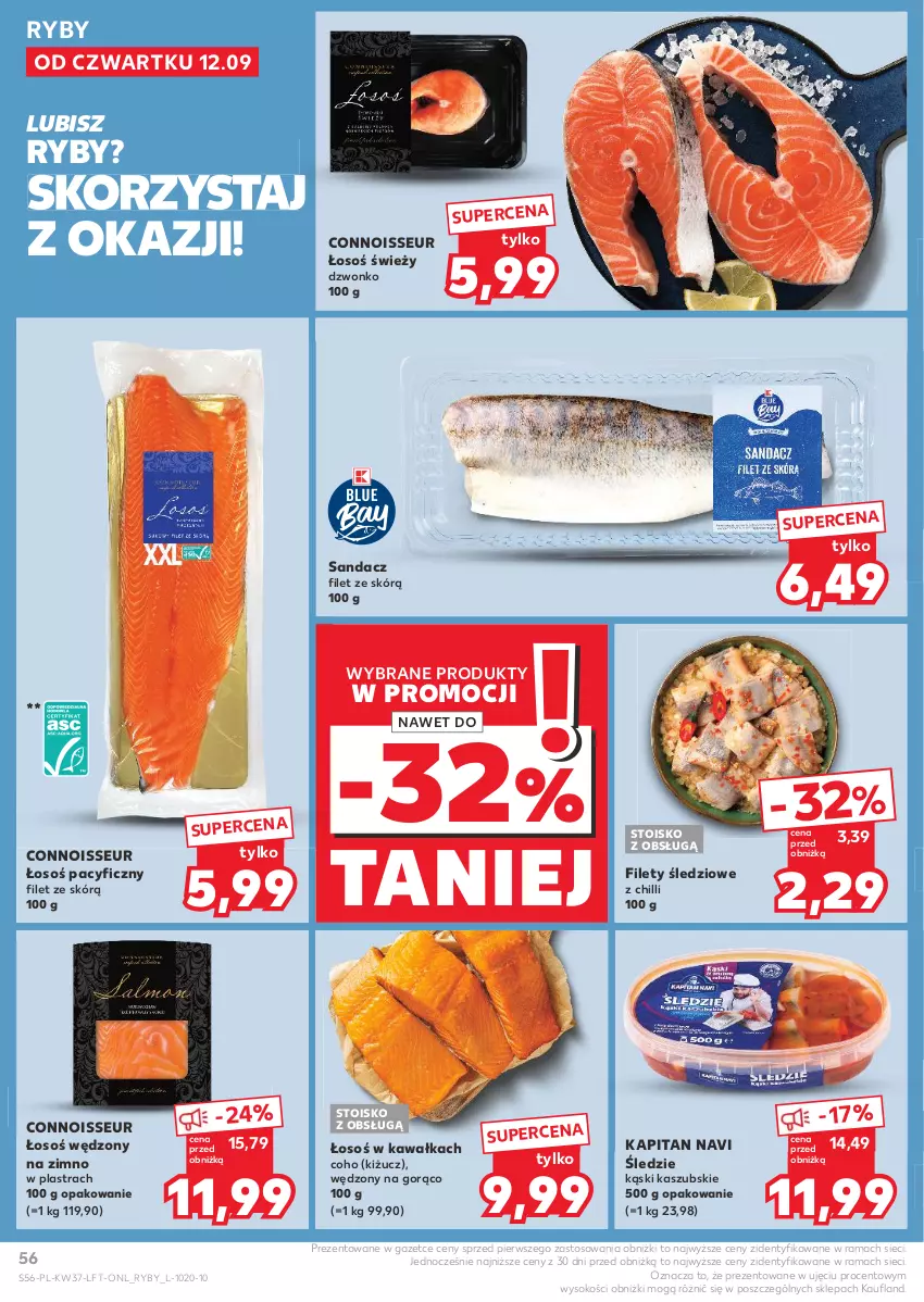 Gazetka promocyjna Kaufland - Gazetka tygodnia - ważna 12.09 do 18.09.2024 - strona 56 - produkty: Kawa, Rama, Sandacz, Sandacz filet, Sok