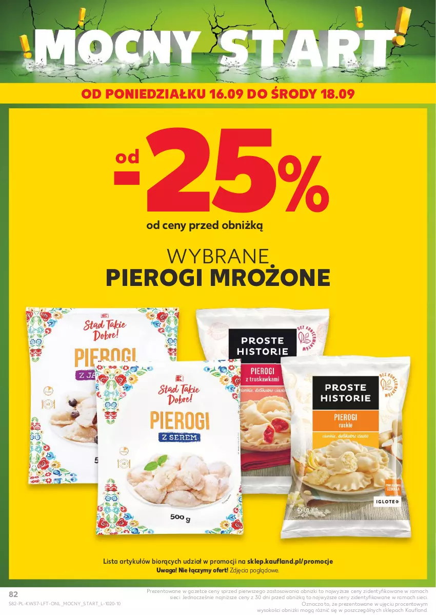 Gazetka promocyjna Kaufland - Gazetka tygodnia - ważna 12.09 do 18.09.2024 - strona 82 - produkty: Pierogi, Rama, Sok, Waga