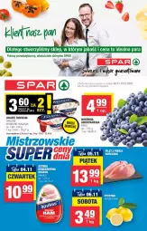 Gazetka promocyjna Spar - Gazetka - ważna od 12.11 do 12.11.2021 - strona 1 - produkty: Ser, Danone, Borówka, Jogurt, Szynka konserwowa, Szynka, Fanta, Gala, Fa